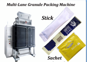 multi lane back sealing granule  packaging machine